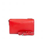 Женский кожаный млатч красный, фото 1