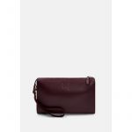 Кожаный млатч бордовый краст, фото 1