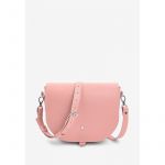 Женская кожаная сумка Ruby L розовая, фото 1