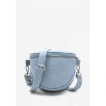 Кожаная сумка поясная-кроссбоди Vacation голубая флотар, фото 1