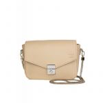 Женская кожаная сумочка Yoko бежевая флотар, фото 1