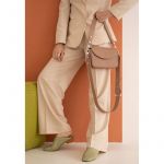 Женская кожаная сумка Molly карамель краст, фото 1