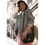 Кожаная женская бохо-сумка Лилу черная Crazy Horse, фото 1