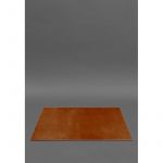 Накладка на стол руководителя - Кожаный бювар 1.0 Светло-коричневый Crazy Horse, фото 1