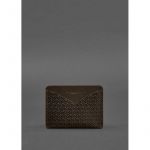 Кожаная визитница 5.0 темно-коричневый Crazy Horse Карбон, фото 1