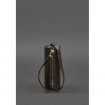 Кожаная ключница 3.0 Тубус темно-коричневая, фото 1