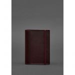 Кожаная обложка для паспорта 1.0 бордовая, фото 1
