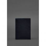 Кожаная обложка для паспорта и военного билета 1.2 синяя Краст, фото 1