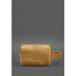 Кожаная косметичка-несессер 5.0 Желтый Crazy Horse, фото 1