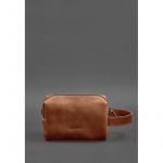 Кожаная косметичка-несессер 5.0 Светло-коричневый Crazy Horse, фото 1