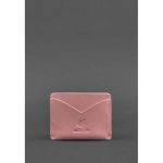 Женская кожаная визитница 5.0 розовая, фото 1