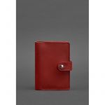 Кожаная обложка для паспорта 3.0 красная, фото 1