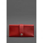 Кожаное женское портмоне 3.0 красное Krast, фото 1