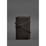 Кожаный блокнот (Софт-бук) 1.0 темно-коричневый Краст, фото 1