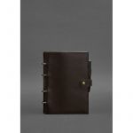 Кожаный блокнот с датированным блоком (Софт-бук) 9.1 темно-коричневый, фото 1