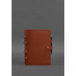 Кожаный блокнот с датированным блоком (Софт-бук) 9.1 светло-коричневый, фото 1