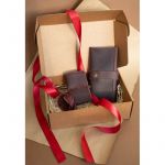 Женский подарочный набор кожаных аксессуаров Париж Crazy Horse, фото 1