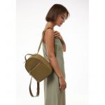 Кожаный рюкзак Groove S оливковый, фото 1