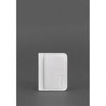 Кожаная обложка для ID-паспорта и водительских прав 4.1 Белая с гербом, фото 1