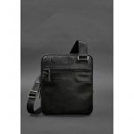 Мужская кожаная сумка-мессенджер 3 молнии, фото 1