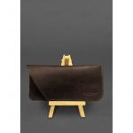 Кожаный чехол для очков Темно-коричневый Краст, фото 1