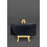 Кожаный чехол для очков Темно-синий Краст, фото 1