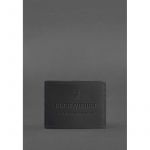 Кожаная обложка для удостоверения участника боевых действий (УБД) черная Crazy Horse, фото 1