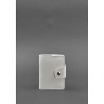 Женский кожаный кард-кейс 7.1 (Книжечка) белый, фото 1