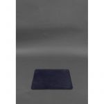 Коврик для мышки из натуральной кожи 1.0 темно-синий краст, фото 1