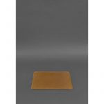 Коврик для мышки из натуральной кожи 1.0 желтый Crazy Horse, фото 1