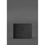 Кожаная обложка для разрешения на оружие Черная, фото 1