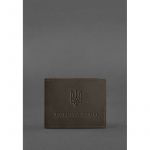 Кожаная обложка для разрешения на оружие темно-коричневый Crazy Horse, фото 1