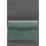 Кожаный чехол-конверт на магнитах для ноутбука Универсальный Бирюзовый, фото 1