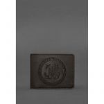 Кожаная обложка на удостоверение Морской охраны темно-коричневая, фото 1