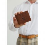 Кожаная обложка для удостоверения министерства обороны светло-коричневая Crazy Horse, фото 1