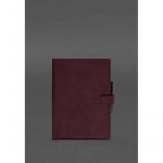 Кожаный блокнот А4 (софт-бук) 9.2 бордовый Crazy Horse, фото 1