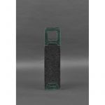 Чехол для вина 1.0 из фетра с кожаными вставками зеленый Crazy Horse, фото 1