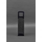 Чехол для вина 1.0 из фетра с кожаными вставками синий Краст, фото 1