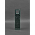 Кожаный чехол для вина 2.0 зеленый Crazy Horse, фото 1