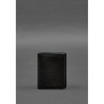 Кожаная обложка для водительского удостоверения, ID и пластиковых карт 2.0 черная, фото 1