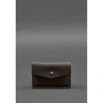 Кожаный кард-кейс 9.0 темно-коричневый Краст, фото 1