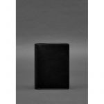 Кожаная обложка-органайзер для документов 6.1 черный краст, фото 1