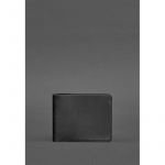 Кожаное портмоне 4.4 (с зажимом) черный Crazy Horse, фото 1