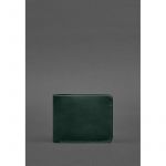 Кожаное портмоне 4.4 (с зажимом) зеленый Crazy Horse, фото 1