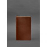 Кожаный блокнот (софт-бук) 8.0 на резинке светло-коричневый, фото 1