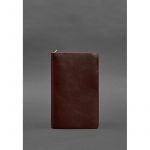 Кожаный блокнот (софт-бук) 8.0 на резинке бордовый краст, фото 1