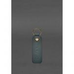 Кожаный брелок для Авто Opel зеленый краст, фото 1