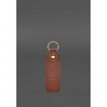 Кожаный брелок для Авто Jeep светло-коричневый краст, фото 1