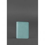 Женский кожаный кард-кейс (визитница) 6.0 бирюзовый, фото 1