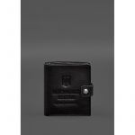 Кожаная обложка-портмоне для военного билета офицера запаса (широкий документ) Черная, фото 1